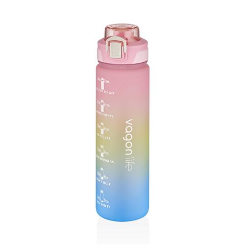 Vagonlife VGN2310 1000ml Pembe Tritan Matara Okula Dönüş Kampanyası Mataralar