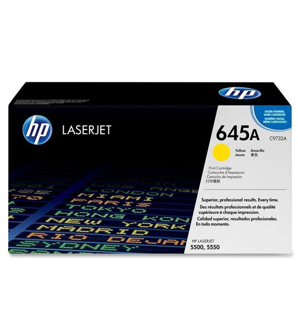 HP 645A Yellow Sarı 12.000 Sayfa Toner C9732A