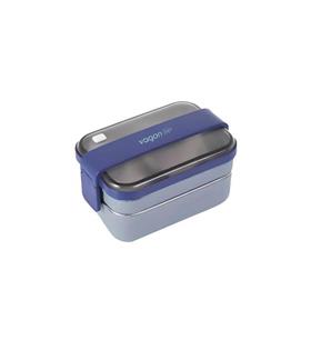 Vagonlife BL20183 1200ml 2 Katlı Gri Çelik Saklama Kabı