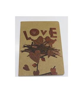 Liz Defter Kraft Kapak Ivory Çizgili 50 YP A5 KFA5Ç