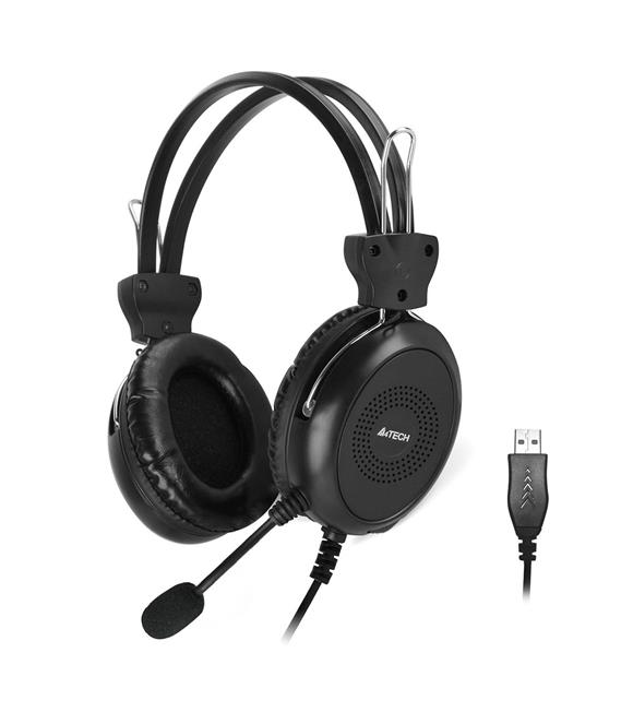 A4 Tech HU-30 Stereo USB Siyah Mikrofonlu Kulaklık