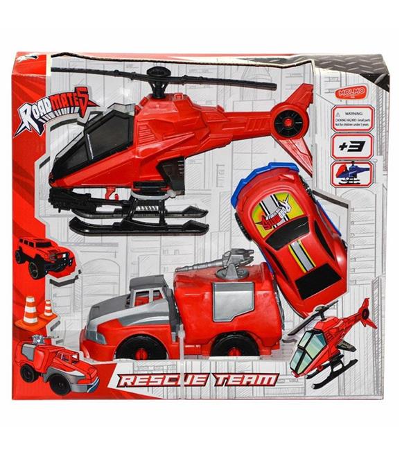 Molmo Roadmates Aksiyon İtfaiye Seti 3 Lü ML441