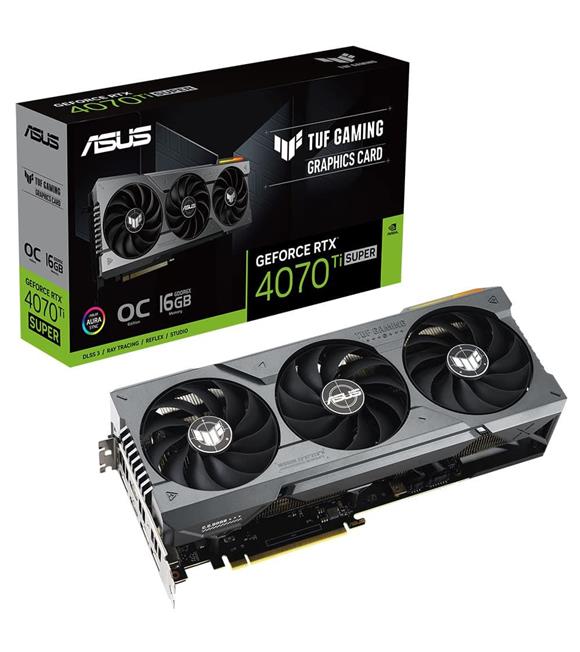 Asus TUF Gaming GeForce RTX4070Ti SUPER OC 16GB TUF-RTX4070TIS-O16G-GAMING GDDR6X 256Bit Ekran Kartı