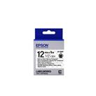 Epson LK-4TBW Güçlü Yapışkanlı Şeffaf Üzeri Siyah 12mm 9Metre Etiket