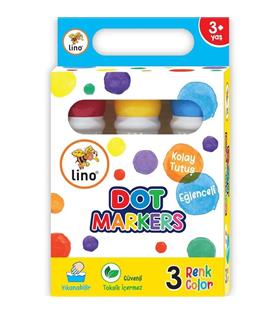 Lino Dot Markers 3 Lü Yıkanabilir LN-603