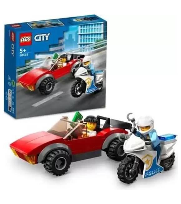 Lego City Polis Motosikleti Araba Takibi 60392