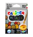 Carioca Metalik Tempera Sulu Süp.Yıkanabilir 25 Ml 6 Renk