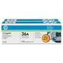 HP 36A Black Siyah Çiftli 2.000 Sayfa Toner CB436AD