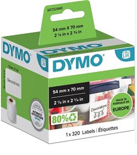 Dymo Lw Disket Etiketi 320 Etike 70X54 mm 99015LW Şeritler