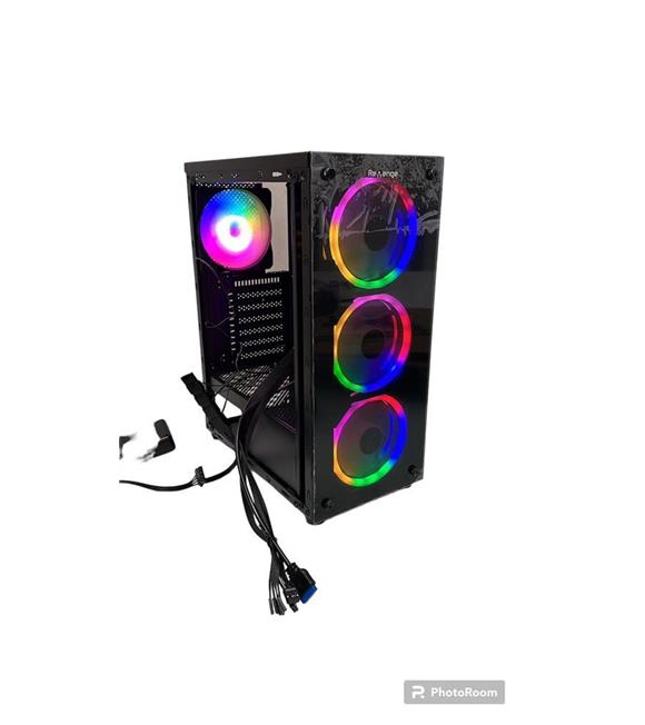 Revenge Clear 4 Fanlı Temperli Cam Panel Psu yok Gaming Oyuncu Kasası