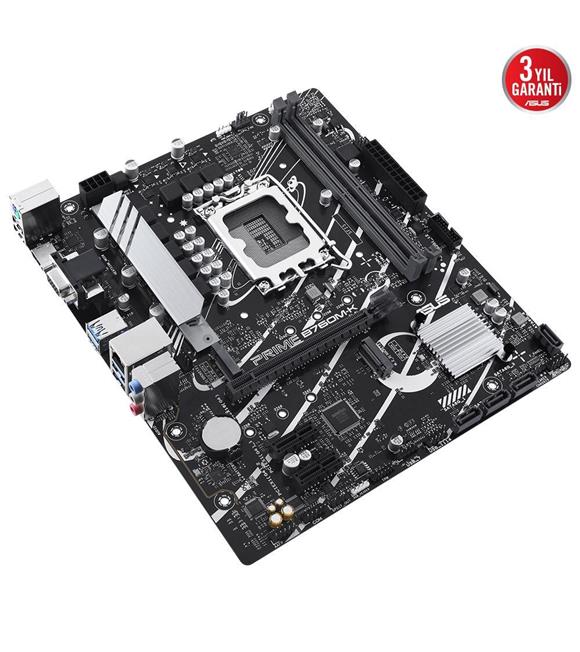 Asus Prime B760M-K D5 Intel B760 Soket 1700 DDR5 8000(OC)MHz mATX Gaming (Oyuncu) Anakart_1