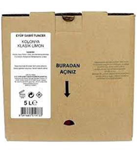 Eyüp Sabri Tuncer 5lt Limon  Kolonyası (5lt Bag IN Box Endüstriyel)
