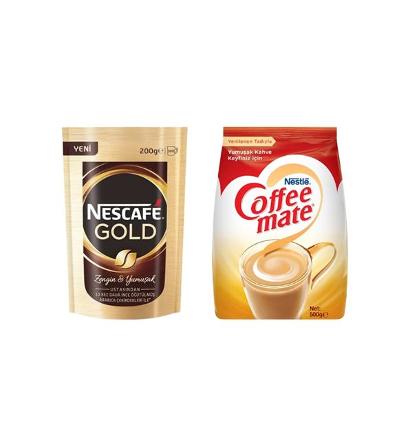 Nescafe Gold 200 gr + Nestle Coffee Mate 500 gr Fırsat Paketi