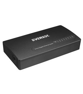 Everest EVERLINK ESW-808 8 Port 10-100-1000Mbps Gigabit Ethernet Masaüstü Ethernet Switch Hub