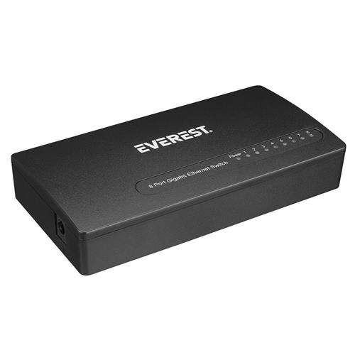 Everest EVERLINK ESW-808 8 Port 10-100-1000Mbps Gigabit Ethernet Masaüstü Ethernet Switch Hub Yaza Özel