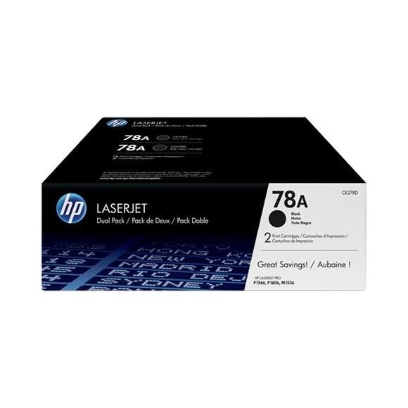 HP 78AF Black Siyah Çiftli 2.100 Sayfa Toner CE278AF