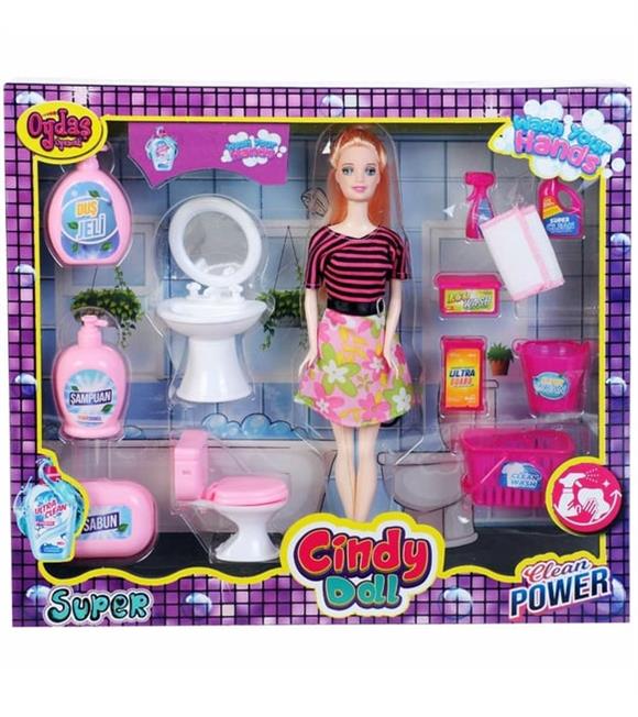 Oydaş Cindy Doll Lavabo Ve Temizlik Setli Bebek