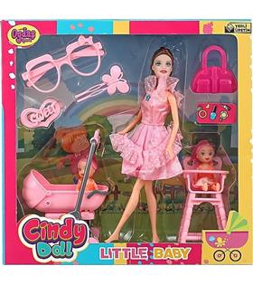 Oydaş Cindy Doll Pusetli Mama Sandalyeli Bebek Hobi Ve Oyuncak