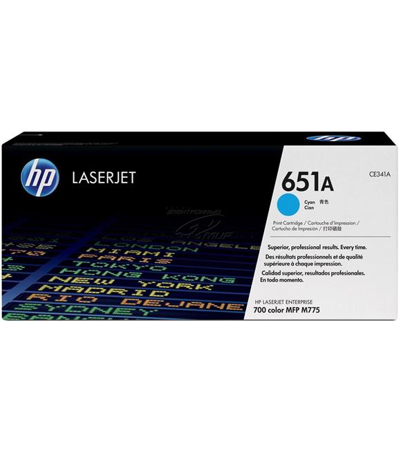 HP 651A Cyan Mavi 16.000 Sayfa Toner CE341A