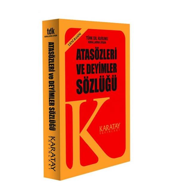 4E Sözlük Atasözleri Ve Deyimler 1.Hamur Plastik Kapak Sarı Karatay Yayınevi Eğitim Gereçleri