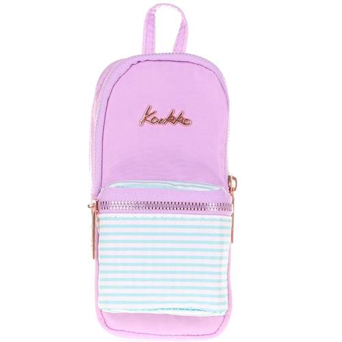 Kaukko Kalem Çantası Soft Floral Junior Bag Violet K2441 Okula Dönüş 2026 — Çanta, Defter, Kalem Ve Matara İndirimleri