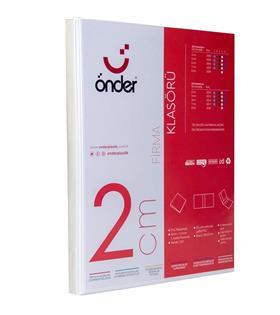 Önder Sunum Klasörü 4 Halkalı 20 MM A4 Beyaz 2012-5