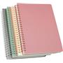 Elma Spiralli Sert Kapak Defter Pastel 13x21 100 YP Kareli