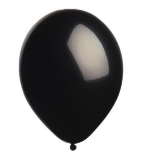 Balonevi Balon 12 İnc Baskılı Metalik Siyah 100 Lü
