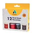 Adel Guaj Boya Karton Kutu Şişe 15 ML 12 Renk 234 0612 101