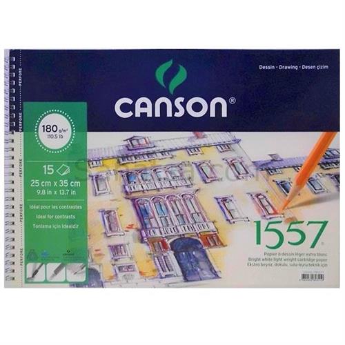 Canson 1557 Resim Ve Çizim Blok 180 GR 25x35 15 YP Resim Defteri Okula Dönüş Kampanyası Defterler