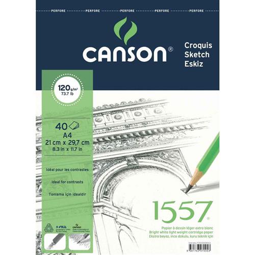 Canson Teknik Resim Defteri Blok Üstten Spiralli 40 YP A4 120 GR FCNS12040A4US Okula Dönüş Kampanyası Defterler