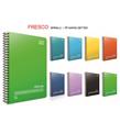 Gıpta Fresco Spiralli Plastik Kapak Defter A5 96 YP Kareli 4945
