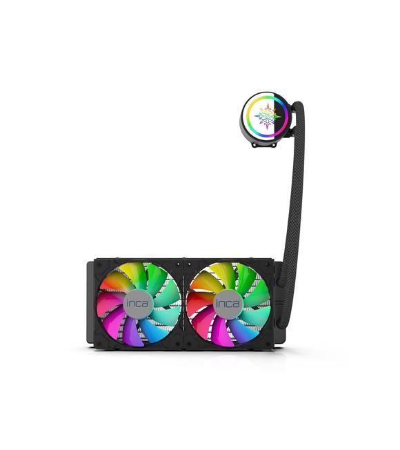 Inca ISS-02XN Intel-amd 2X120MM Argb LED Fanlı Am5 Control Remote Cpu Liquid Cooler