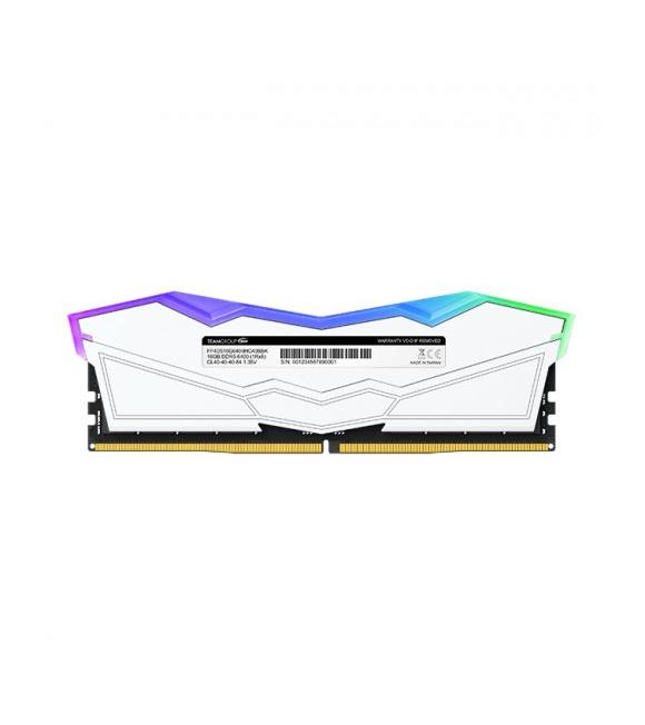 Team T-Force DELTA RGB White 32GB(2x16GB) 5200Mhz DDR5 CL40 Gaming Ram