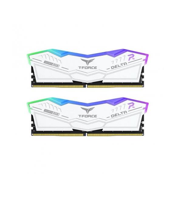 Team T-Force DELTA RGB White 32GB(2x16GB) 5200Mhz DDR5 CL40 Gaming Ram