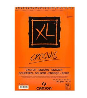 Canson Croquıs XL Eskiz 90 GR Üsten Spiralli A4 50 YP