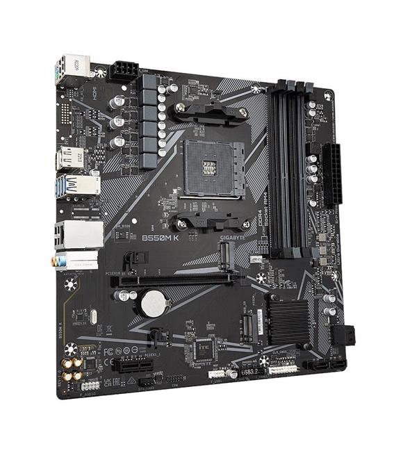Gigabyte B550M K 4733mhz(OC)DDR4 Soket AM4 M.2 HDMI DP mATX Anakart