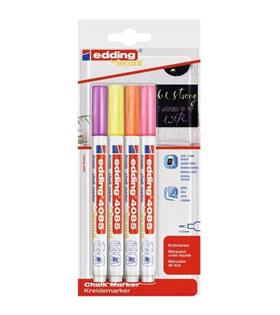 Edding Cam Kalemi 4 Lü Blister Pastel 4085