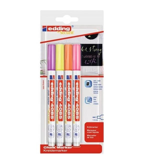 Edding Cam Kalemi 4 Lü Blister Pastel 4085