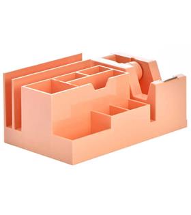 Ops Masa Seti Kalemlik Bant Makinalı Plastik Pastel Turuncu KLM 301