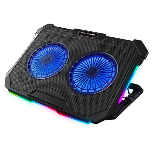 Rampage Sirius S46 RGB Işıklı 2 Fanlı Yükseklik Ayarlı 17" 2 USB Port Notebook Soğutucu Yaza Özel