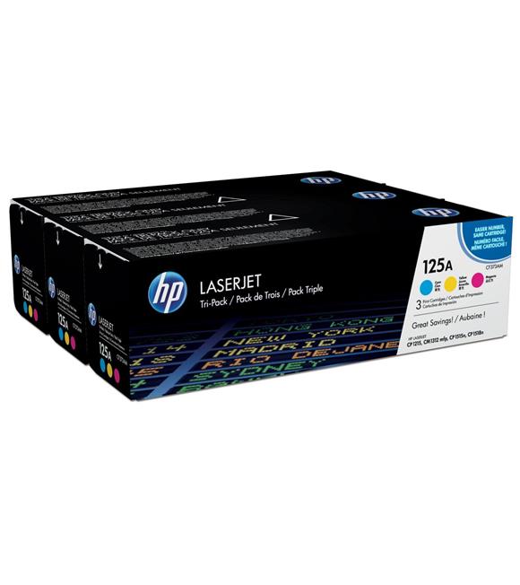 HP 125A Mavi-Kırmızı-Sarı 3lü Takım Toner CF373AM CB541A-CB542A-CB543A