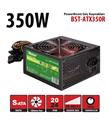 PowerBoost BST-ATX350R 350w, PPFC 12cm Kırmızı Fanlı ATX PSU (Retail Box)