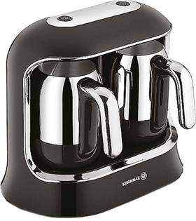 Korkmaz Kahvekolik A861-01 Twin Siyah-Krom Türk Kahve Makinesi