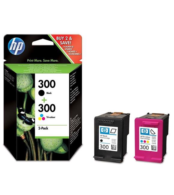 HP 300 Black-Color Siyah-Renkli Multi Paket CN637E