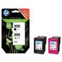 HP 300 Black-Color Siyah-Renkli Multi Paket CN637E