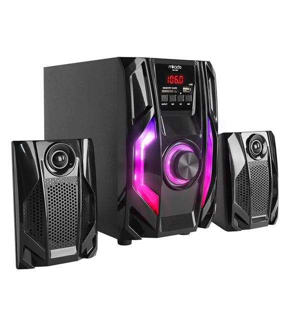 Mikado MD-415BT 2+1 20W Siyah Multimedya FM-BT-SD-USB Speaker Hoparlör Kumandalı