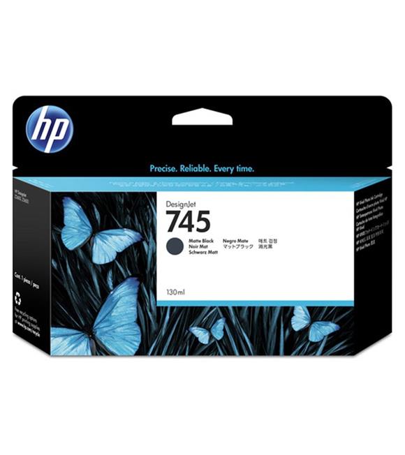 HP 745 Matte Black Mat Siyah 130ML Plotter Kartuşu F9J99A