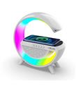 Mikado MD-G111 Beyaz 10W 1800mAh BT-TF-USB-15W Wireless Şarj RGB Işıklı Speaker