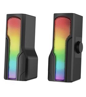 Rampage Arty X13 2.0 Bluetoothlu Rms 3W-2 RGB Işıklı Multimedia Usb 5V 45dB Gaming Oyuncu Speaker